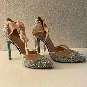 Brand New Betsy Johnson heels only wore to try them on .